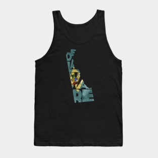 Delaware Typo Map Tank Top